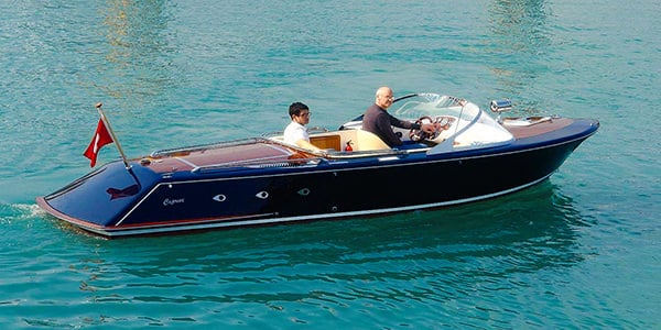 A Caprice Classic electric sports boat (built and designed in the UK) - for sale through HSC.