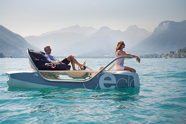 The Ceclo is electrically powered, silent and environmentally friendly. Perfect for exploring open water and sailing in style.