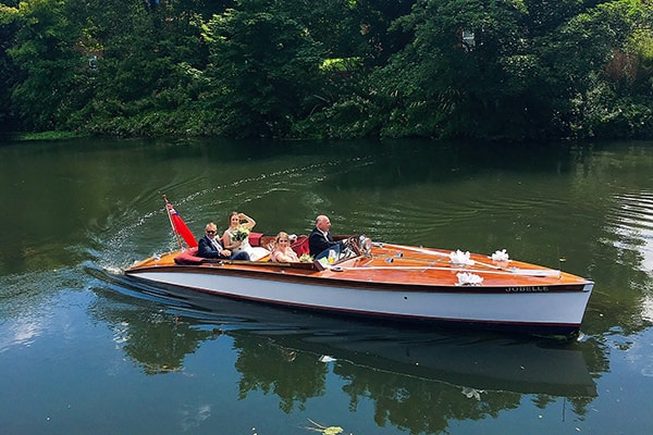 A bridal party on "Jobelle"