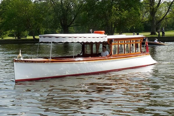 "Lady Genevieve" carried both Princess Margaret and Princess Elizabeth to the Henley Royal Regatta in 1947.