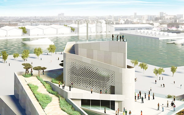 A rendering of what the Bordeaux Musée Mer Marine will look like when the renovations are completed.