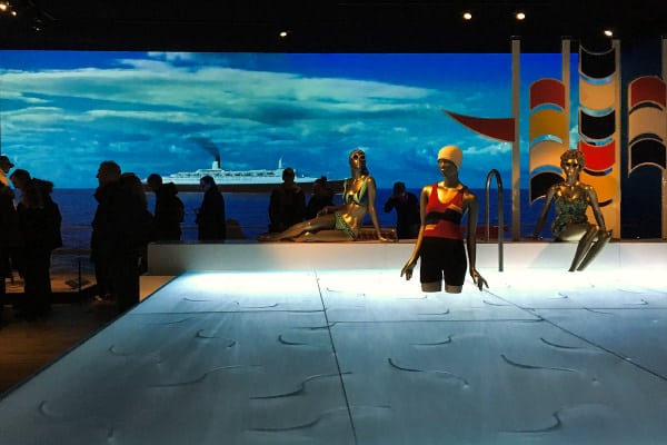 A scene from the "Ocean Liners - Speed and Style" exhibition at the V&A museum in London
