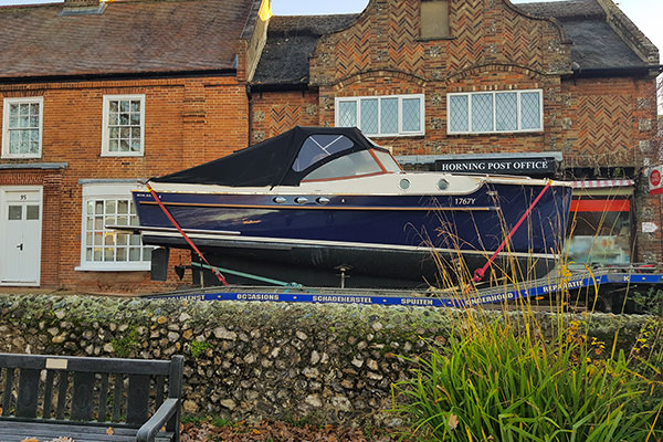 A PTS 26 arriving to be launched in Horning