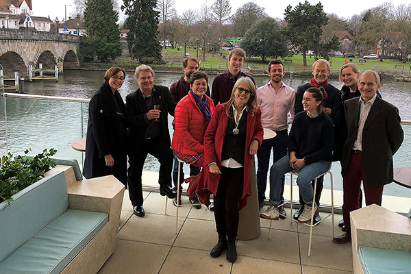 The HSC team on the Roux at Skindles' terrace