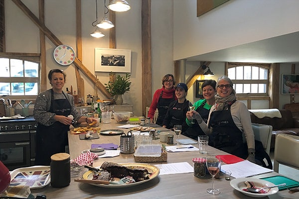 Ellie, Karen, Gillian and Gail from the HSC team cooking up a storm at the Coaching Barn.