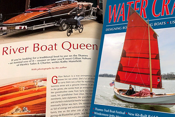 The "River Boat Queen' article in the July/August 2019 issue of Water Craft magazine.