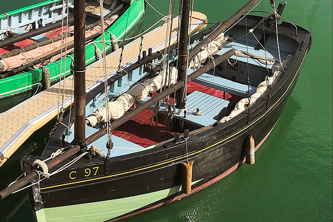 Beautiful boats in Normandy