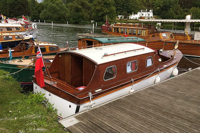 "Christobel II" at the Thames Traditional Boat Festival in 2019