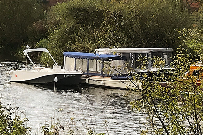 Boats coming in for the winter.