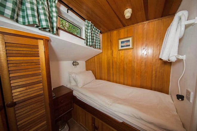 A single en-suite cabin on the "African Queen"
