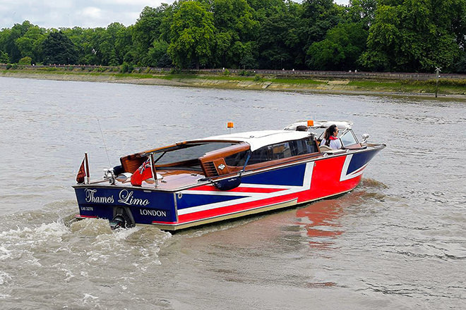 "Thames Limo" - The first Venetian crafted water limousine to grace London's historic river Thames.