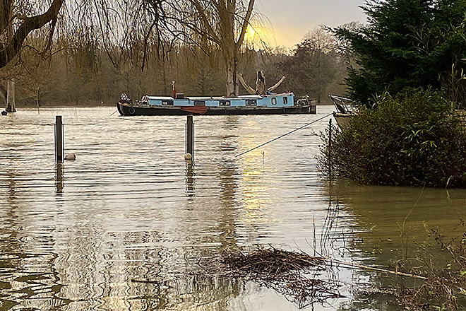 Last week's flooding of the River Thames.