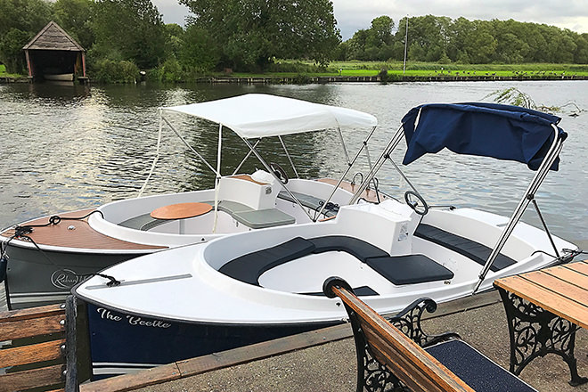 Scoops at PureBoating in Wallingford ready to be taken out for a drive.