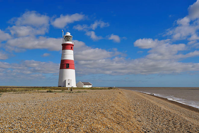 The Orford Ness lighthouse