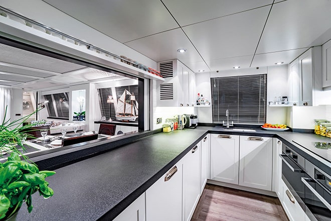 Savvy's' superbly appointed galley