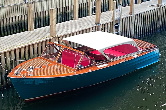 'Sylvie' quietly moored at the museum