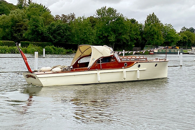 'Neptune' at the 2021 Thames Traditional Boat Festival