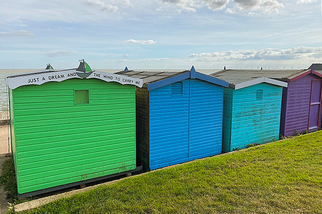 Beach huts at Frinton-on-Sea