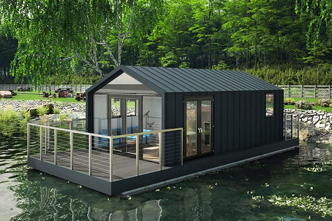 An artist's rendition of the future Henley Houseboat