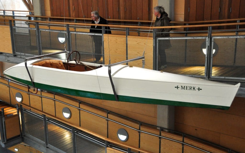 Merk, 1912 slipper launch at the National Maritime Museum Cornwall