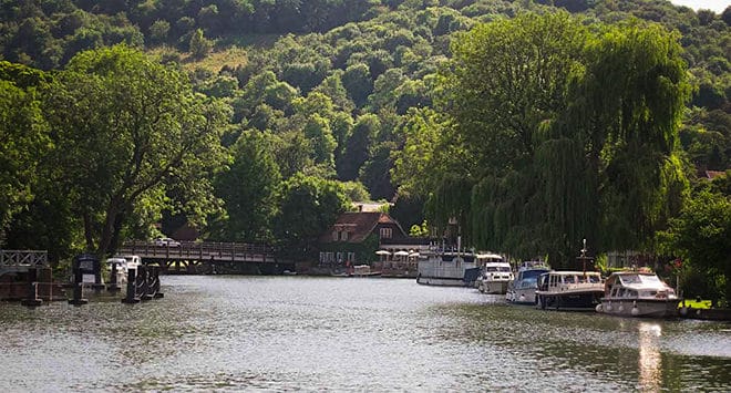 The River Thames at Goring & Streatley (Image for illustration purposes only - not the exact location of the mooring)