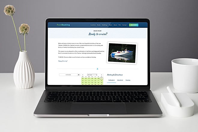 Our 'new look' Pure Boating website