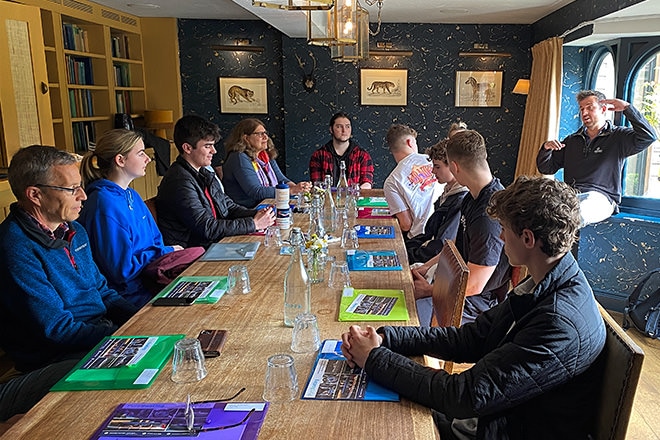 Pure Boating crew training day - David explains how a lock works.