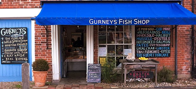 Gurneys Fish Shop in Burnham Market
