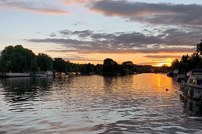 Another beautiful sunset, but this time, over our beloved River Thames.