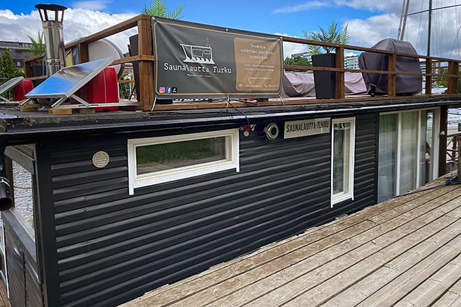 The obligatory sauna boat (Turku, Finland)