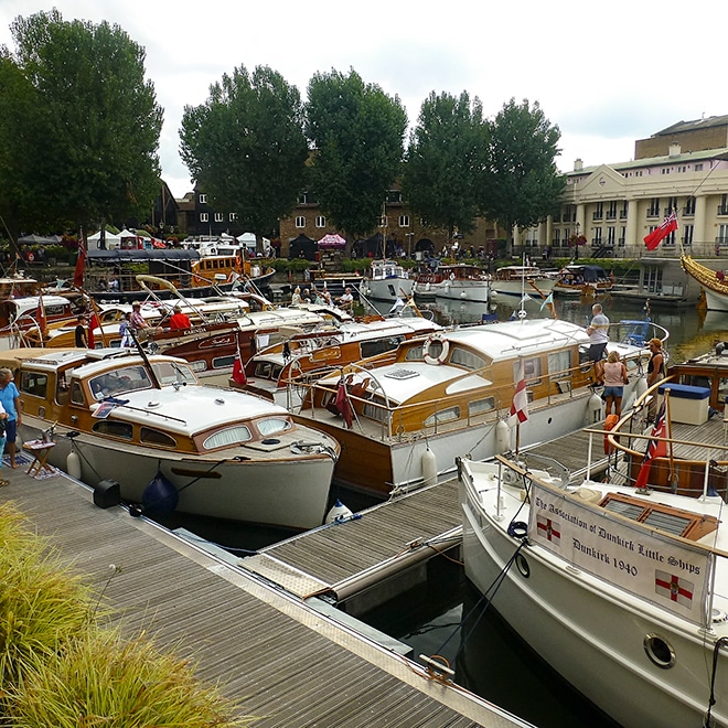 Photo - courtesy of the new owners of 'New Venture' who went to meet other Star Craft owners gathered at the St. Katharine Docks festival in central London.