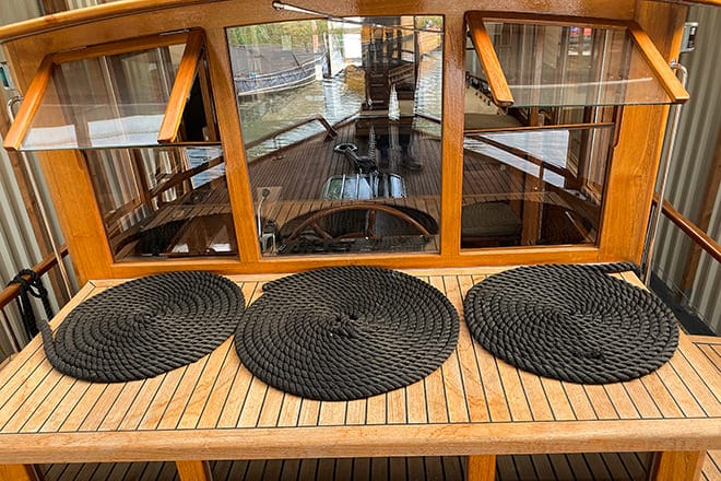 Looking into the wheelhouse - 'Albatros'