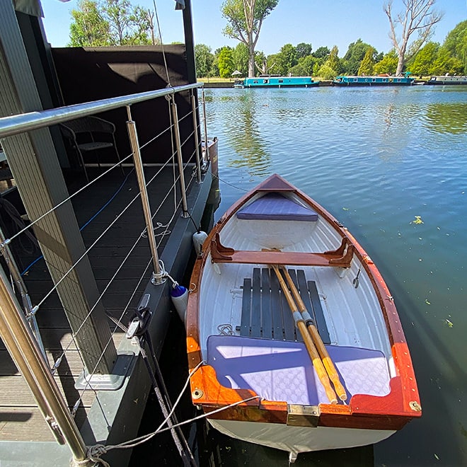 Our stylish little dinghy