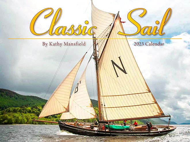 'Classic Sail' 2023 Calendar by Kathy Mansfield - front cover