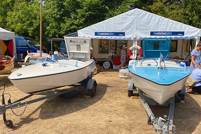 A speedy Albatross on its trailer at last year's Traditional Boat Festival