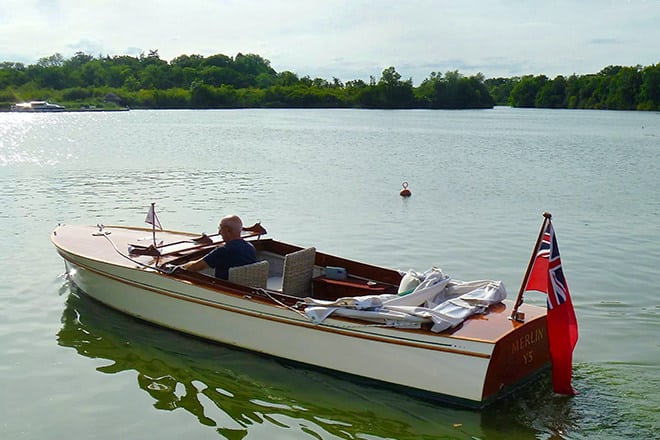 "Merlin" in action on the water