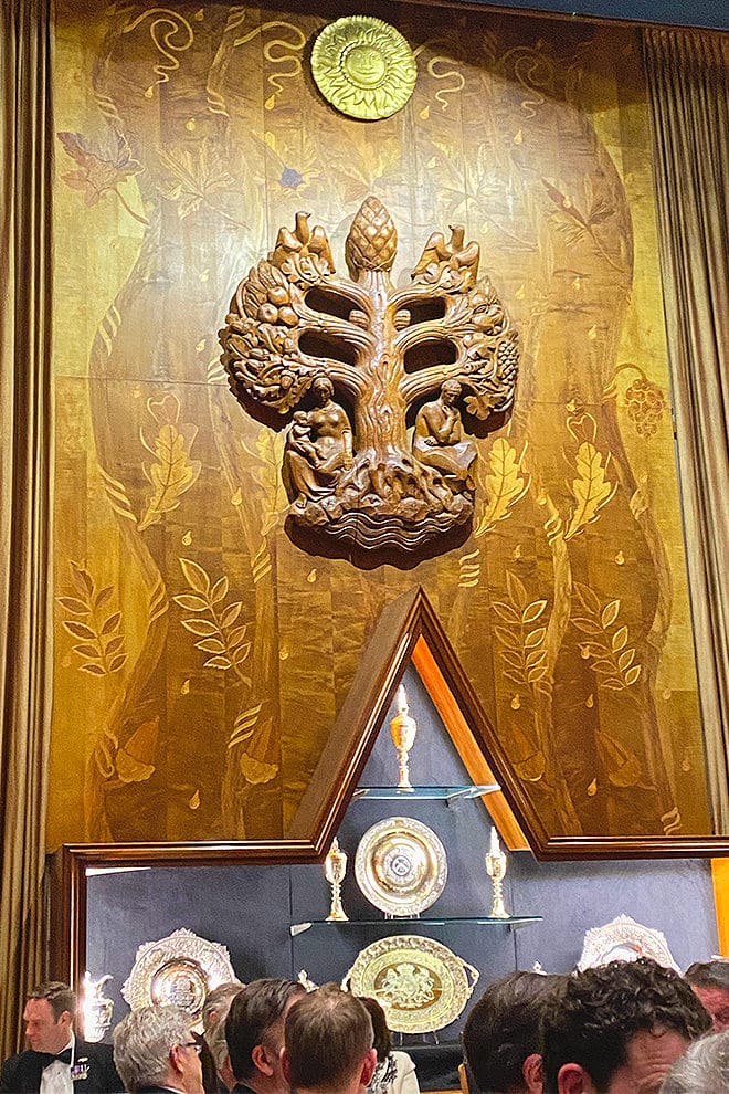 A magnificent wood carving at Carpenters' Hall, London