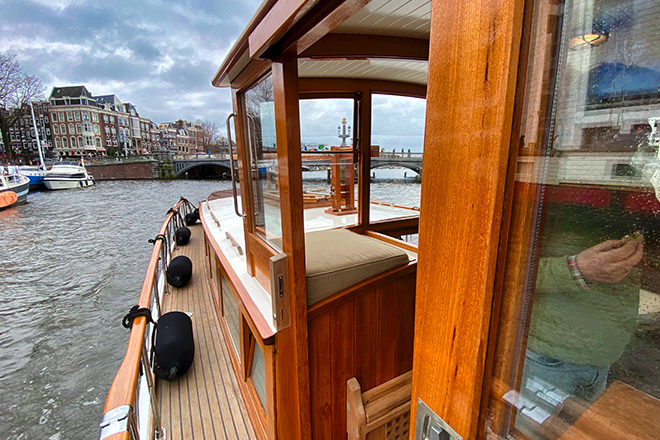 Cruising the Amsterdam canals on "Albatros"