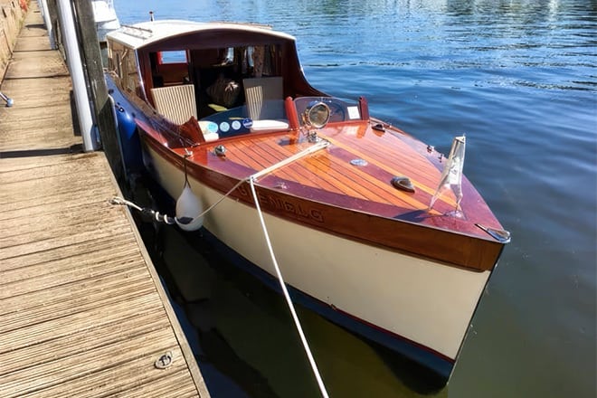 "Glenelg" - a 1952 Andrews day launch full of original period detail