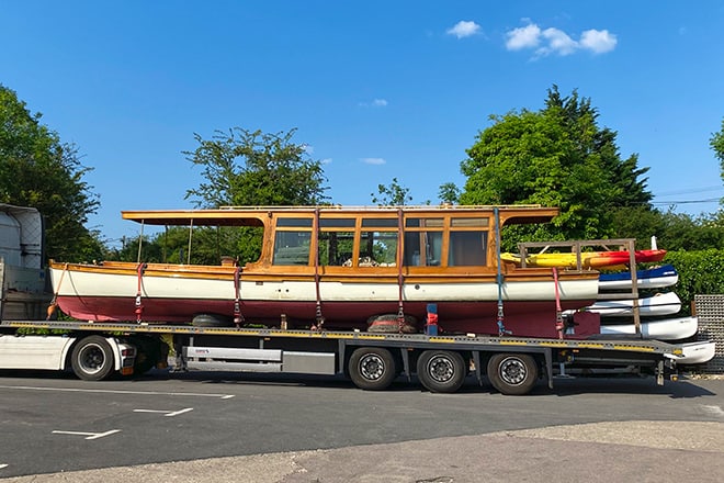 'Lisbeth' leaving Benson for the long road trip to Latvia