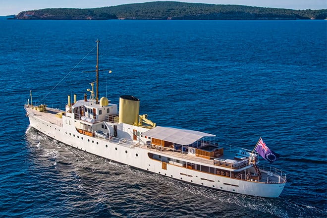 "Marala" following her restoration at Pendennis
Photography Stuart Pearce / YachtShot