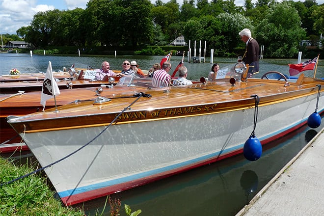 The 'Swan of Thames' at the 2015 Thames Traditional Boat Rally