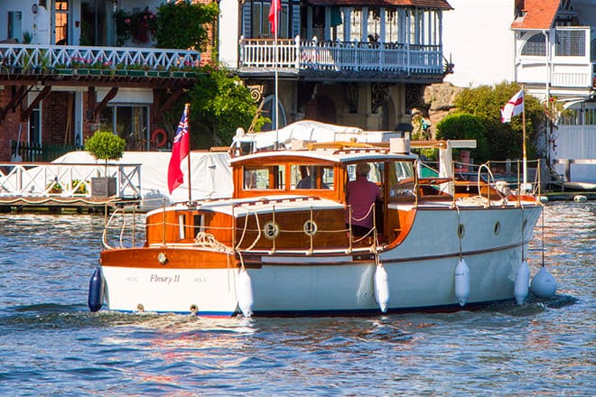 'Fleury II' at the Thames Traditional Boat Rally in 2019