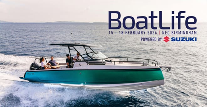 Boat Life boat show at the NEC Birmingham from February 15th-18th 2024
