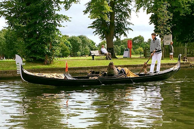 Avon Boating's gondola