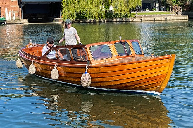 'Mouse' was skippered back to Henley by Rod and his niece Alex