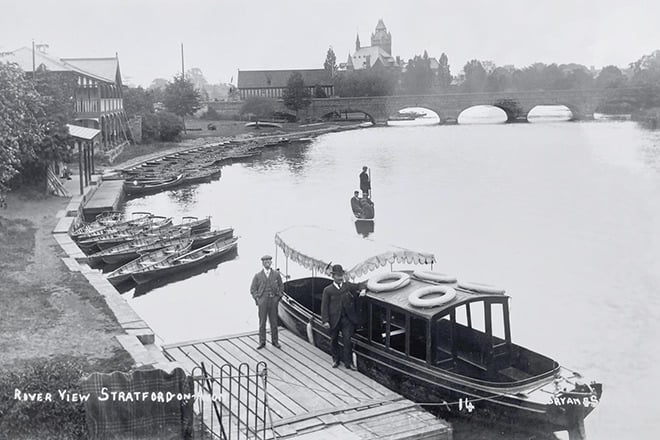 'Swan of Avon' back in the day at The Boat House riverside location