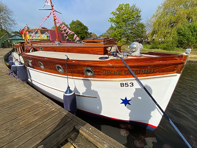 'Spark of Light' ready for adventure at the Horning Boat Show