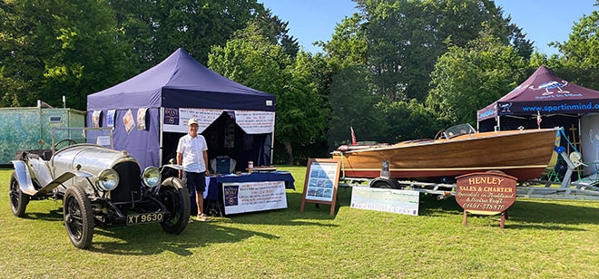 Our stand (in partnership with the Thames Traditional Boat Festival)
at the Fawley Hill Steam & Vintage Festival 2024