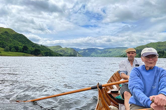 Some of the Thames Traditional Boat Society team beautifully captured the magnificent Cumbrian landscape in this photo.